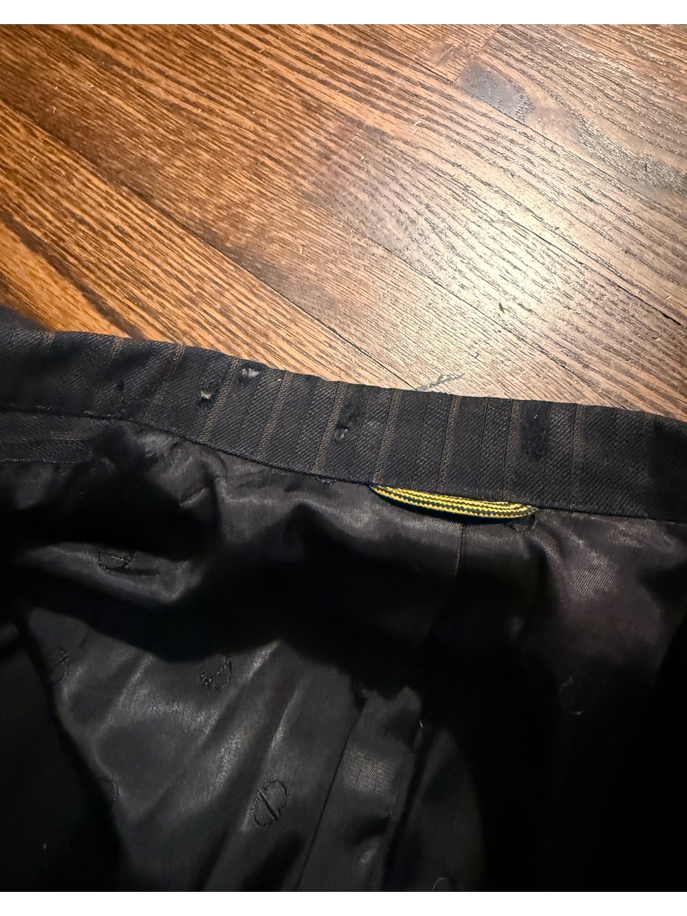 Dior Men's Vintage Black Pinstriped Sport Coat Blazer - Picture 5 of 11